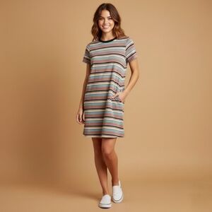 ee:some Striped T-Shirt Dress | Size S | Soft & Stretchy. Has Pockets